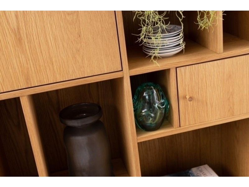 Regał Rangoon szeroki dąb - ACTONA